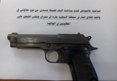 المباحث العامة في غزة تصادر مسدس