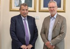 لقاء رمزي خوري بالقنصل السويدي في رام الله