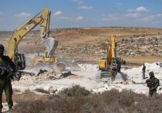الجيش الإسرائيلي يصادر أرض فلسطينية - أرشيفية