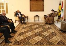 حسن نصر الله يلتقي وفدًا من قيادة الجبهة الشعبية في لبنان