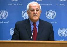 المندوب الدائم لدولة فلسطين لدى الأمم المتحدة السفير رياض منصور، يشدد على أن حياة كل فلسطيني معرضة للخطر كل يوم في ظل هذا الاحتلال الوحشي وغير القانوني
