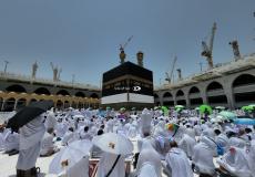 الحجاج يؤدون آخر صلاة جمعة في شهر ذي القعدة بمدينة مكة