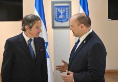 نفتالي بينيت مع المدير العام للوكالة الدولية للطاقة الذرية