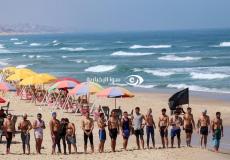 سباحة في بحر غزة