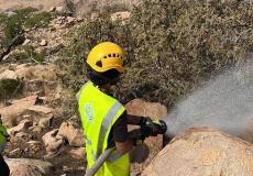 الدفاع المدني السعودي يخمد حريقا بمنطقة مكة