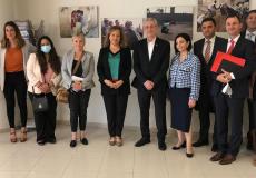 مصطفى البرغوثي الأمين العام لحركة المبادرة الوطنية الفلسطينية يستقبل وفدا من مجموعة الاشتراكيين والديمقراطيين في البرلمان الأوروبي