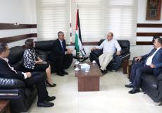 أبو مويس يبحث مع سفير فلسطين لدى نيجيريا تعزيز التعاون بين البلدين في مجال التعليم العالي