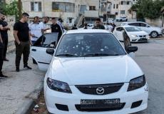 المركبة التي كان يستقلها الشبان الثلاثة