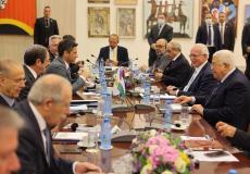 الرئيس محمود عباس، أثناء لقاء رئيس جمهورية قبرص نيكوس أناستاسياديس