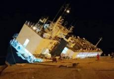 غرق سفينة محملة بالمواشي