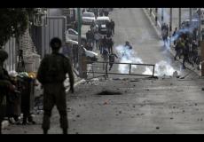 إصابة شاب بالرصاص الحي خلال مواجهات مع الاحتلال في جيوس