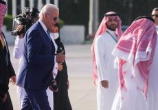 الرئيس الاميركي جو بايدن اثناء زيارته الى السعودية
