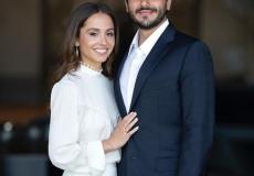 الأميرة إيمان ابنة الملك عبد الله مع خطيبها جميل ألكسندر ترميوتس