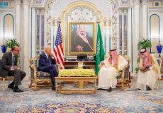 لقاء ملك السعودية بالرئيس الأميركي