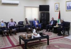 قلقيلية: المحافظ  يلتقي وفداً من وزارة السياحة والاثار