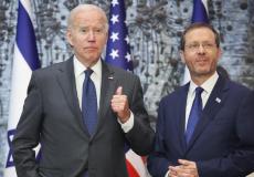 الرئيس الاسرائيلي يتسحاق هرتسوغ مع الرئيس الأمريكي جو بايدن