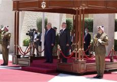 الرئيس محمود عباس والعاهل الاردني الملك عبد الله الثاني