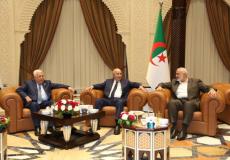 لقاء بين الرئيس عباس وهنية برعاية الرئيس الجزائري
