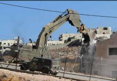 الهدم للمنازل والأبنية والمنشآت الفلسطينية