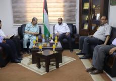زيارة المجلس التشريعي بغزة لرئيس الهيئة العامة للشباب والثقافة