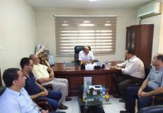 جانب لقاء د .أسعد المجدلاوي رئيس "مركز نادي الزمالك" الرياضي وإدارته بفلسطين