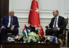 لقاء وزير الداخلية الفلسطيني ونظيره التركي في أنقرة