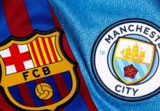 برشلونة ومانشستر سيتي-توضيحية.
