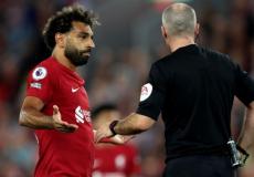 محمد صلاح من مباراة أمس .