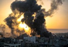 غزة تحت القصف -