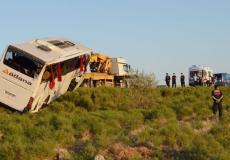 تفاصيل انقلاب حافلة تقل 23 سعوديا في تركيا