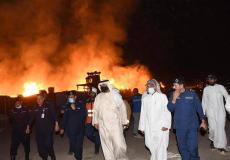 انتهاء عملية إخماد حريق مستودعات ميناء عبدالله في الكويت