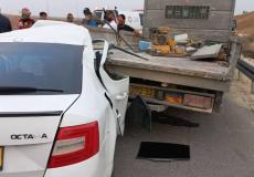 ي حادث طرق قرب مفرق اللقية بالنقب