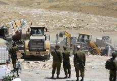 الاحتلال يهدم منشلآت زراعية - ارشيف