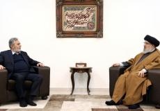 اجتماع حسن نصر الله مع زياد الامين العام في الجهاد الاسلامي زياد النخالة