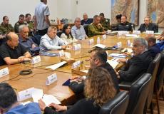 جلسة الكابينت الإسرائيلي التي عقدت مساء اليوم