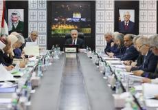 جلسة الحكومة الفلسطينية في رام الله اليوم