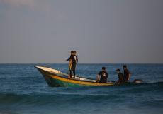 عناصر من الشرطة البحرية في غزة