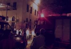 إصابة واحدة في حريق كنيسة القديسة مريم بالإسكندرية صباح اليوم