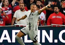 كليان مبابي من مباراة ليل أمس الاحد.