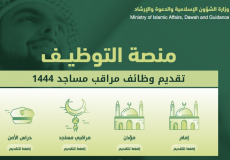 رابط وطريقة التقديم على وظائف مراقب مساجد 1444