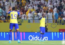 لاعبو النصر في ختام مباريات الجولة الأولى من دوري روشن السعودي