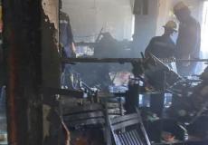 إصابة 8 فلسطينيين في حريق في بلدة طمرة