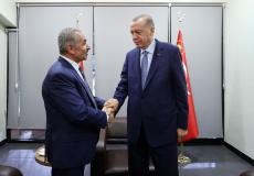 لقاء اشتية مع أردوغان