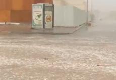 أمطار غزيرة وسيول في العوالي بمكة المكرمة
