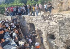 من مكان اغتيال 3 شبان في نابلس اليوم