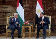 الرئيسان محمود عباس وعبد الفتاح السيسي