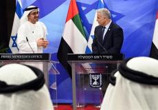 رئيس الوزراء الاسرائيلي يائير لابيد يستقبل وزير الخارجية الاماراتي في القدس