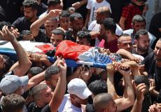 جماهير فلسطينية تشيع جثمان الشهيد يونس التايه في طوباس