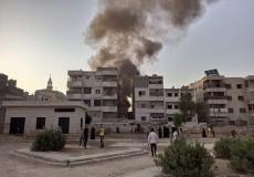 سقوط طائرة مروحية فوق منزل في سوريا ومصرع طاقمها