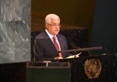 الرئيس الفلسطيني محمود عباس يلقي كلمة أمام الجمعية العامة للامم المتحدة